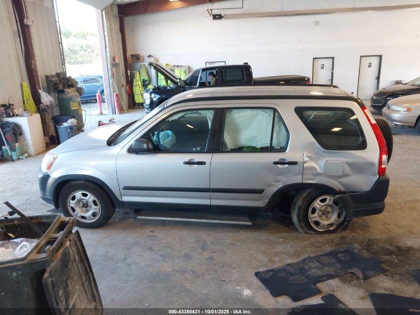 2006 Honda Cr-V Lx VIN: SHSRD78546U439807 Lot: 43350431