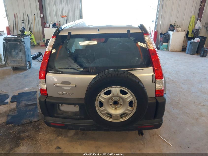 2006 Honda Cr-V Lx VIN: SHSRD78546U439807 Lot: 43350431