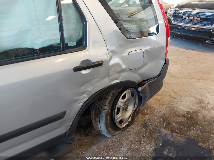 2006 Honda Cr-V Lx VIN: SHSRD78546U439807 Lot: 43350431