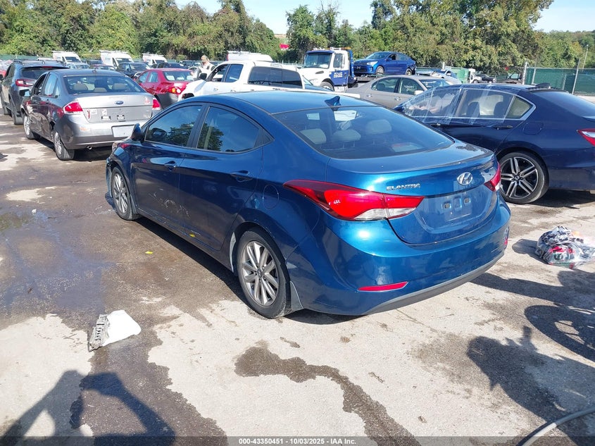 2016 HYUNDAI ELANTRA SE - KMHDH4AE0GU492037