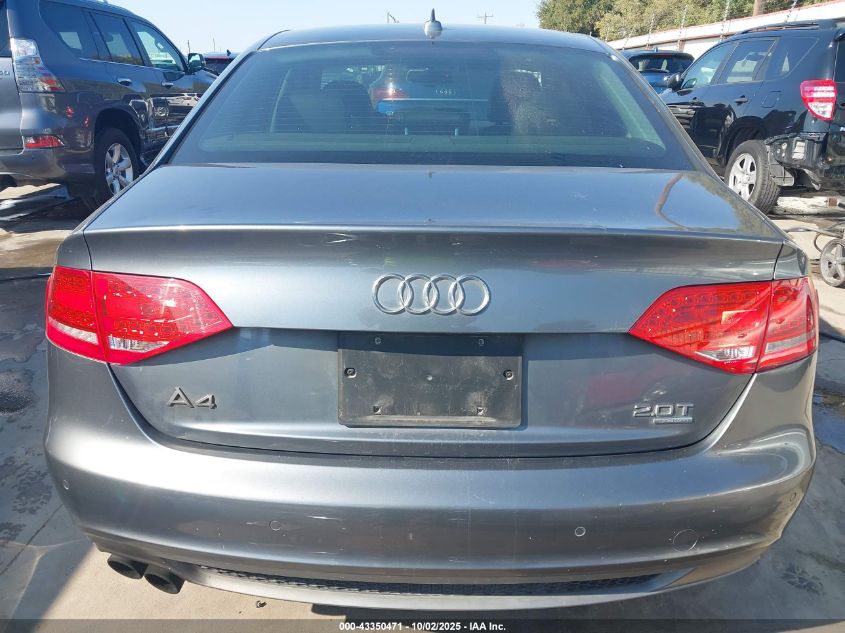 2012 Audi A4 2.0T Premium VIN: WAUFFAFL3CA099294 Lot: 43350471