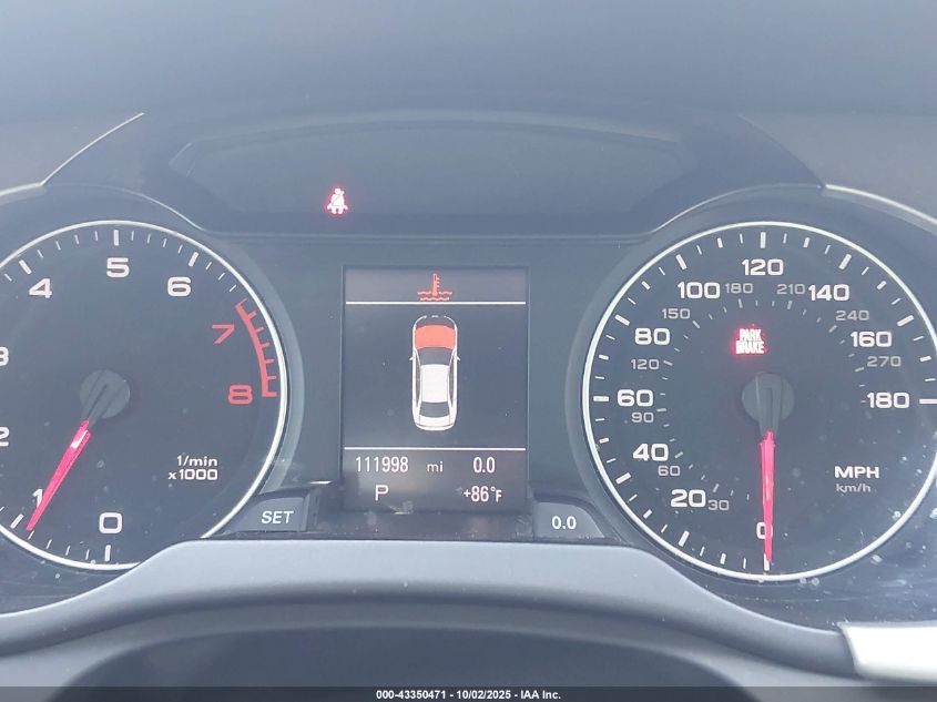 2012 Audi A4 2.0T Premium VIN: WAUFFAFL3CA099294 Lot: 43350471