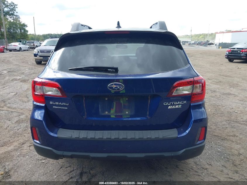 2017 Subaru Outback 2.5I Premium VIN: 4S4BSADC6H3233884 Lot: 43350483