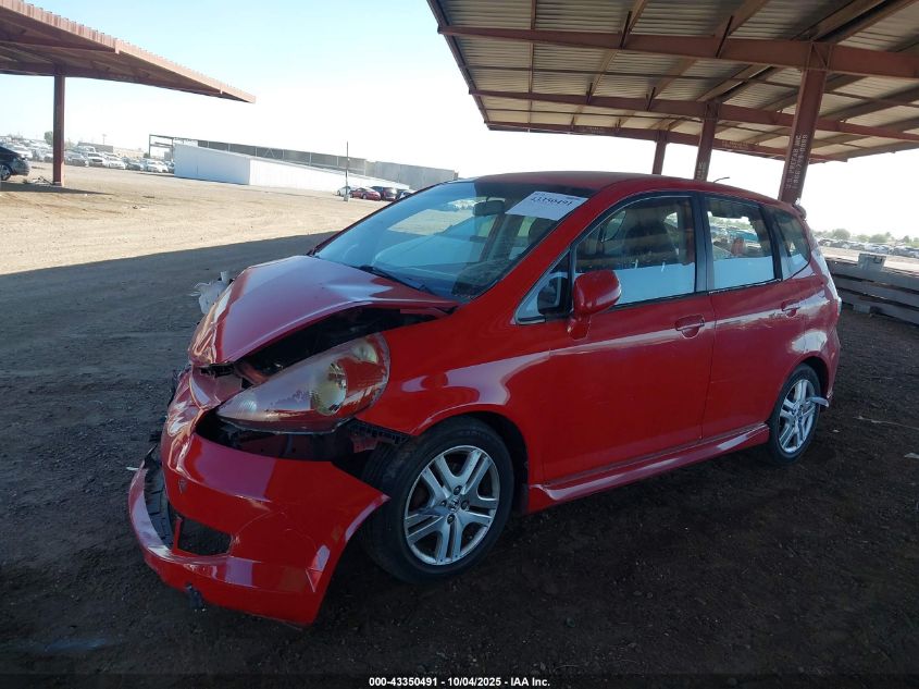 2008 Honda Fit Sport VIN: JHMGD38648S051402 Lot: 43350491