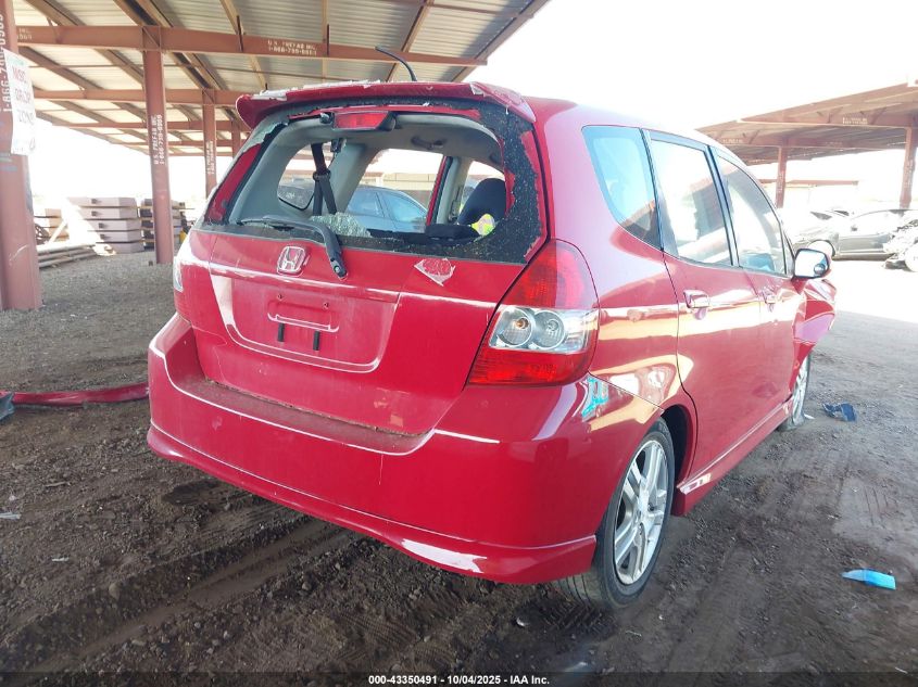 2008 Honda Fit Sport VIN: JHMGD38648S051402 Lot: 43350491