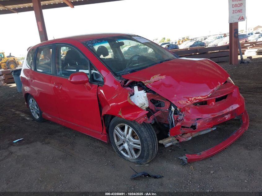 2008 Honda Fit Sport VIN: JHMGD38648S051402 Lot: 43350491