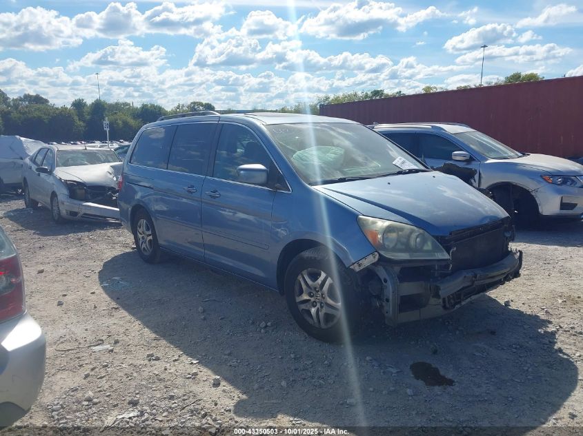 2006 Honda Odyssey Ex-L VIN: 5FNRL38776B025702 Lot: 43350503