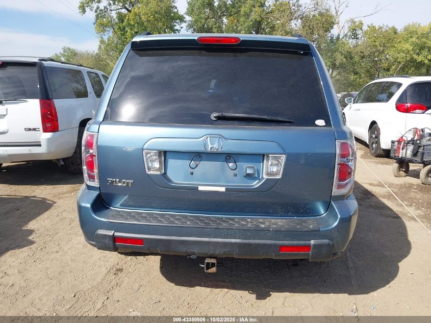 2007 Honda Pilot Ex-L VIN: 5FNYF287X7B046106 Lot: 43350506