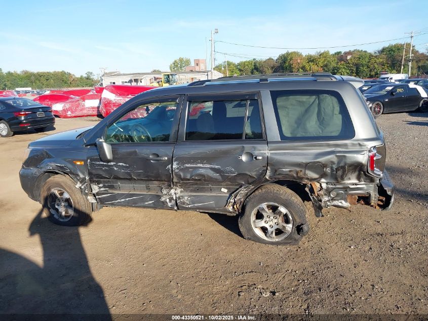 2007 Honda Pilot Ex VIN: 2HKYF18487H533953 Lot: 43350521