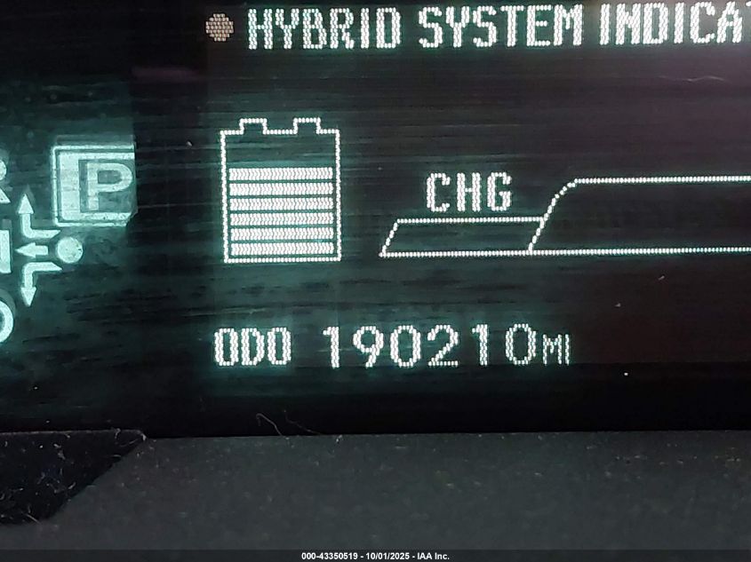 2011 Toyota Prius Two VIN: JTDKN3DU8B0291777 Lot: 43350519