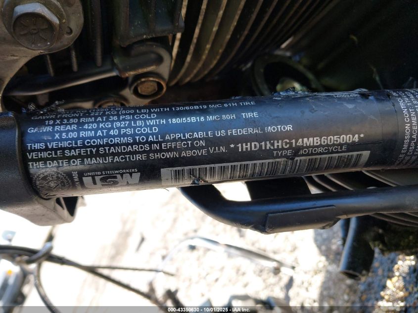 2021 Harley-Davidson Fltrx VIN: 1HD1KHC14MB605004 Lot: 43350630