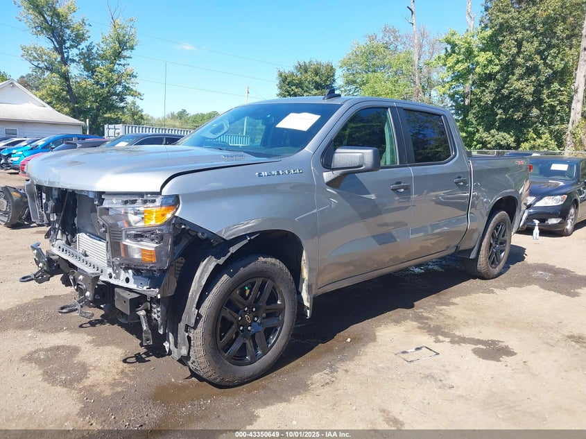 2025 CHEVROLET SILVERADO 1500 4WD  SHORT BED CUSTOM - 1GCPKBEK6SZ124710