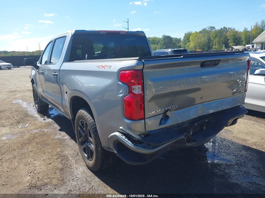 2025 CHEVROLET SILVERADO 1500 4WD  SHORT BED CUSTOM - 1GCPKBEK6SZ124710