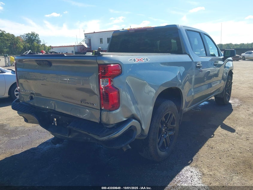 2025 CHEVROLET SILVERADO 1500 4WD  SHORT BED CUSTOM - 1GCPKBEK6SZ124710