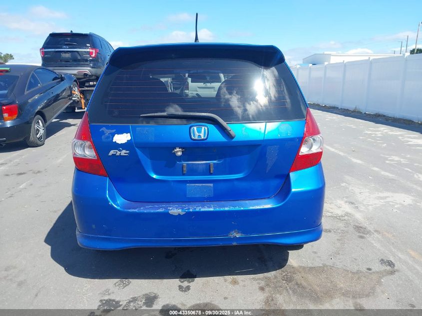 2008 Honda Fit Sport VIN: JHMGD38628S071101 Lot: 43350678