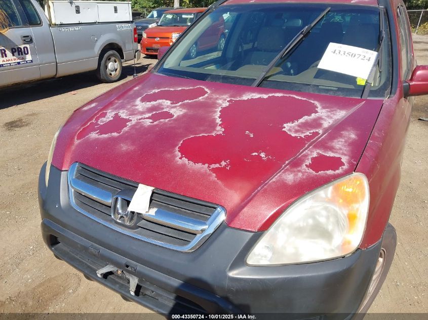 2002 Honda Cr-V Ex VIN: JHLRD78892C085715 Lot: 43350724