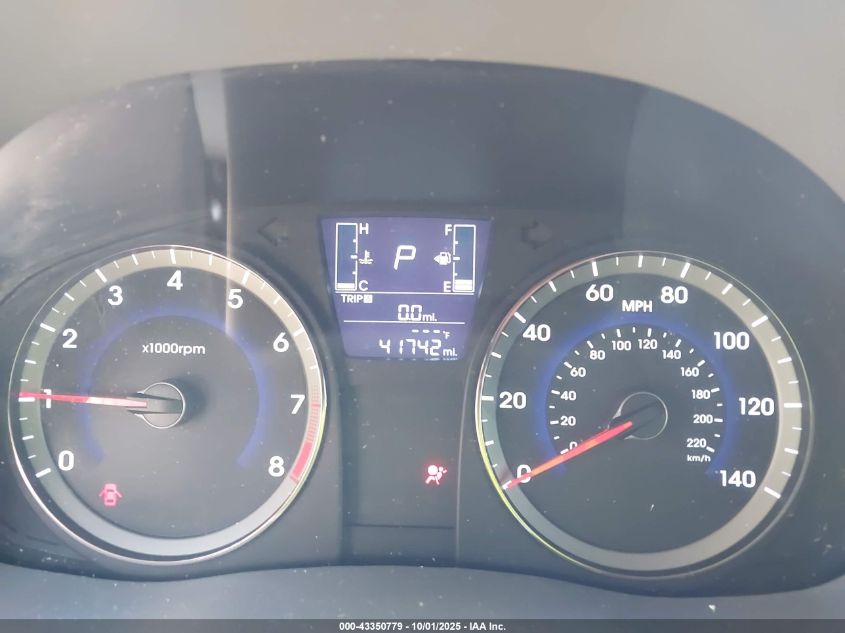 2017 Hyundai Accent Se VIN: KMHCT5AE2HU340746 Lot: 43350779