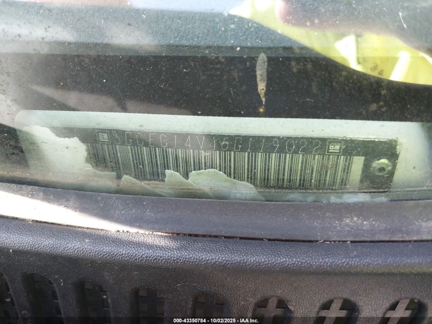 2006 Chevrolet Silverado 1500 Work Truck VIN: 3GCEC14V46G119022 Lot: 43350784