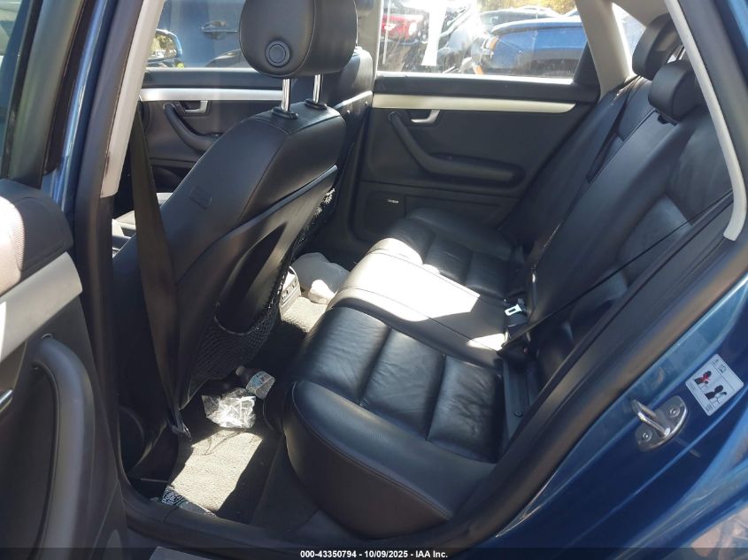 2005 Audi A4 2.0T VIN: WAUDF68E85A444499 Lot: 43350794