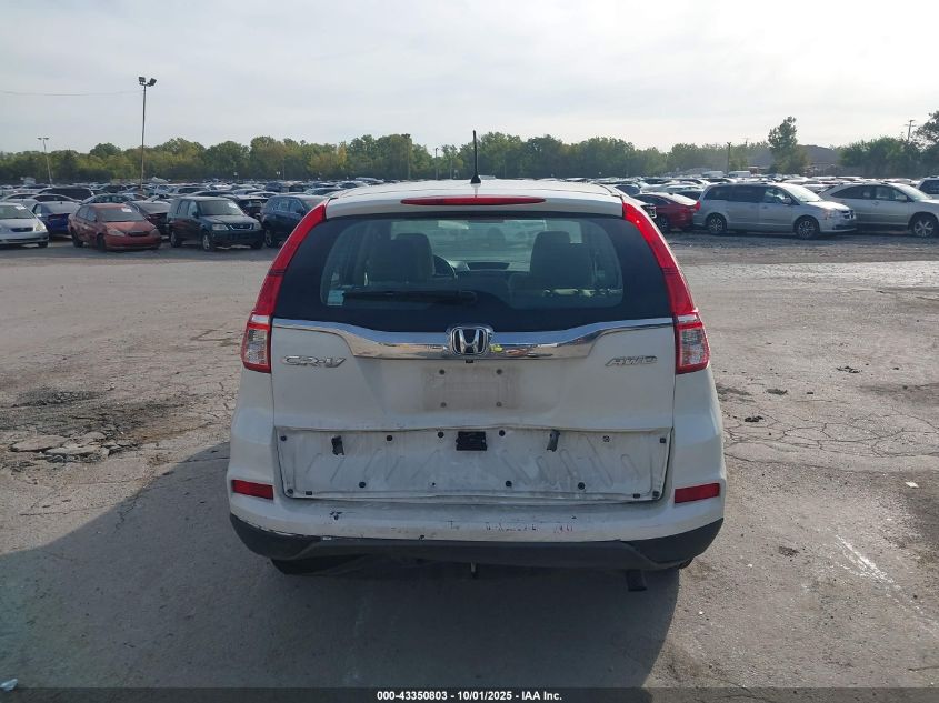 2016 Honda Cr-V Lx VIN: 5J6RM4H34GL124535 Lot: 43350803