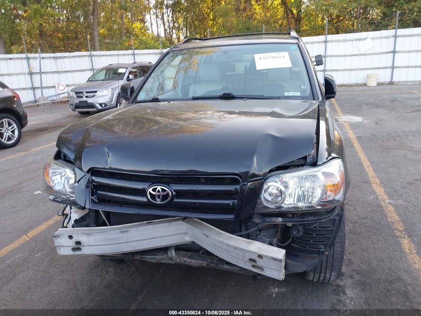 2007 Toyota Highlander V6 VIN: JTEEP21A070197794 Lot: 43350824