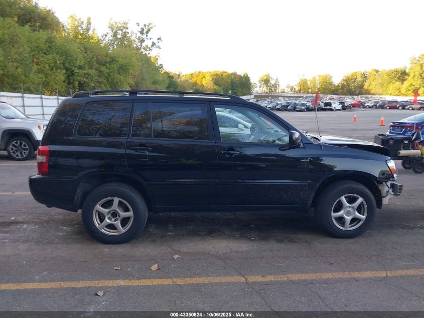 2007 Toyota Highlander V6 VIN: JTEEP21A070197794 Lot: 43350824