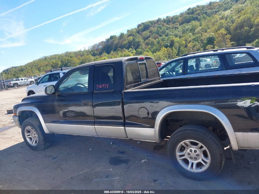 2004 Dodge Dakota Slt VIN: 1D7HG42K34S706934 Lot: 43350910