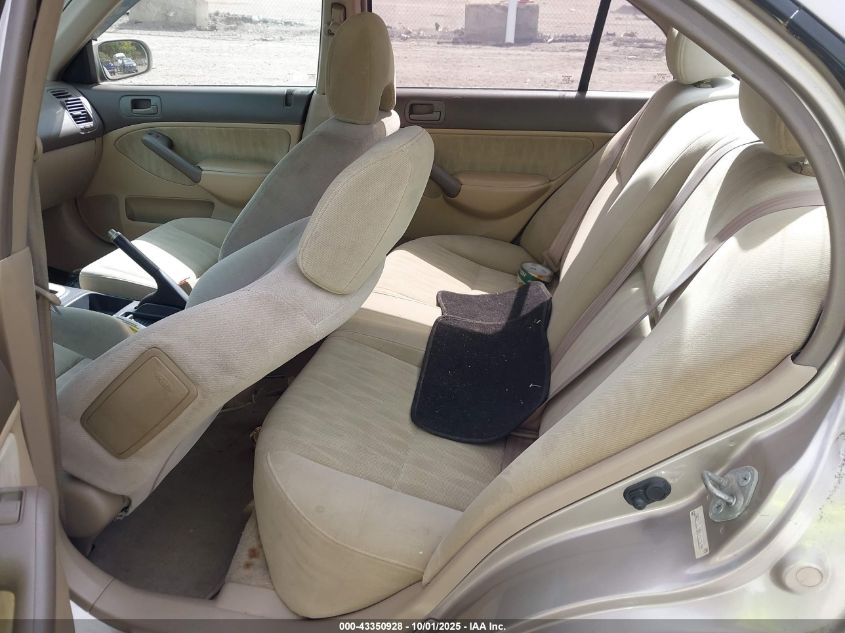 2001 Honda Civic Ex VIN: 2HGES26781H562615 Lot: 43350928