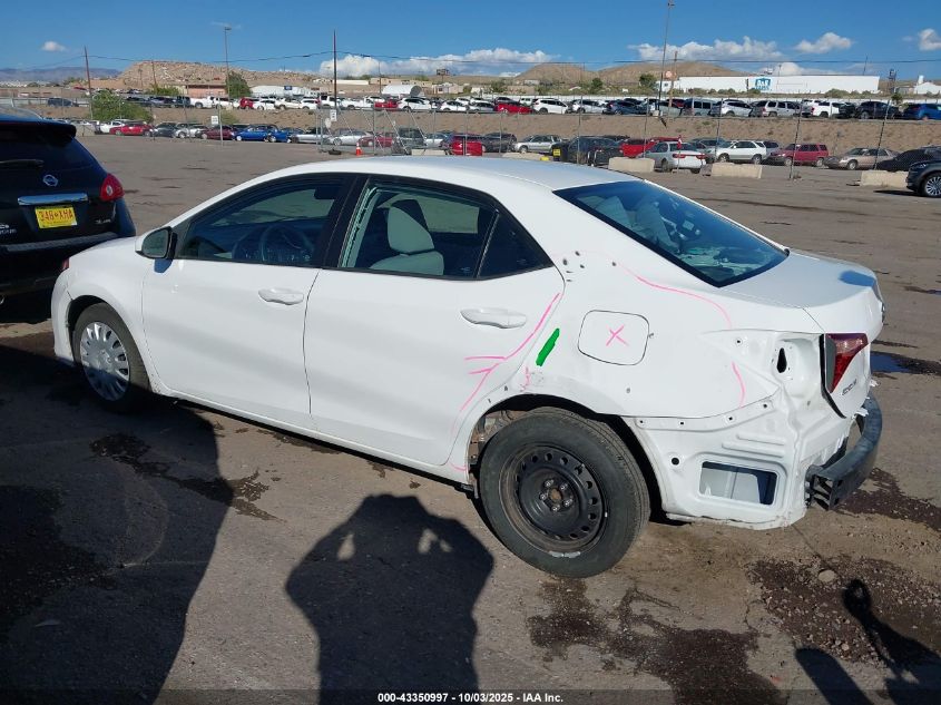 2017 Toyota Corolla Le VIN: 2T1BURHE3HC762032 Lot: 43350997