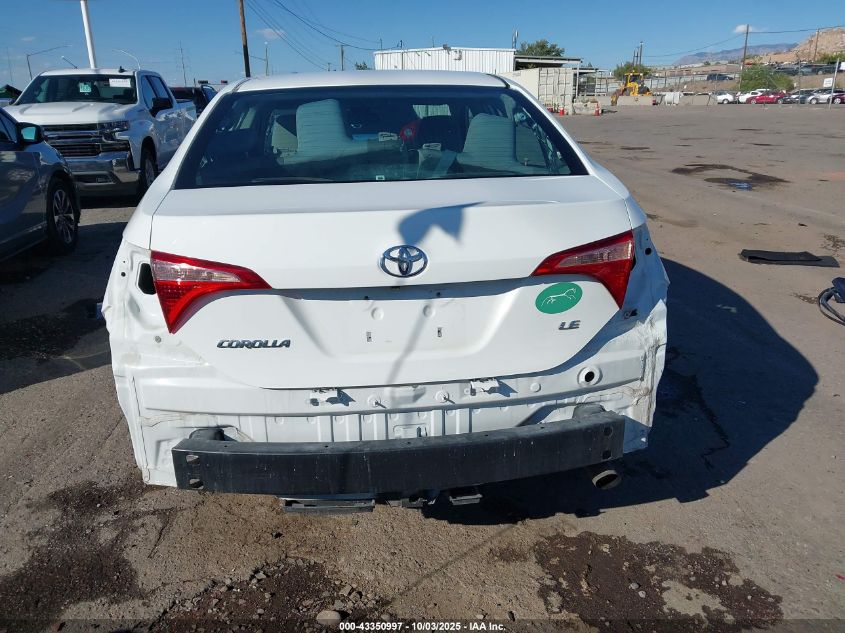 2017 Toyota Corolla Le VIN: 2T1BURHE3HC762032 Lot: 43350997