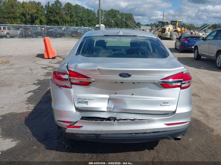 2019 Ford Fusion Se VIN: 3FA6P0HD7KR194855 Lot: 43351035