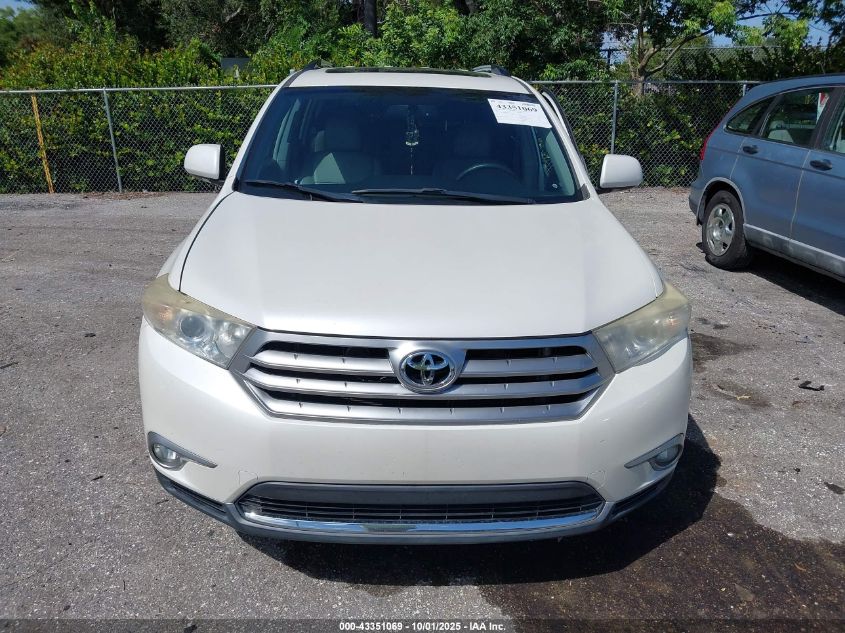 2013 Toyota Highlander Limited V6 VIN: 5TDYK3EH5DS123941 Lot: 43351069