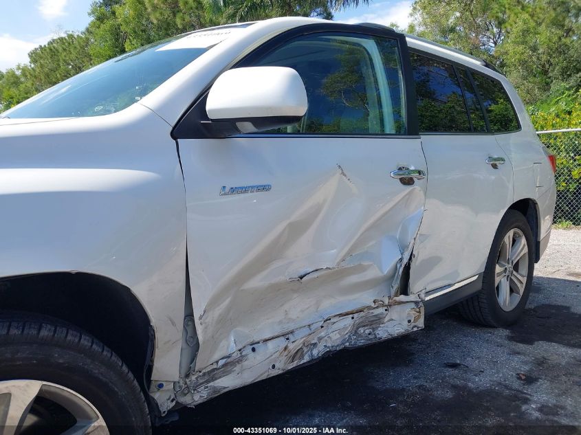 2013 Toyota Highlander Limited V6 VIN: 5TDYK3EH5DS123941 Lot: 43351069