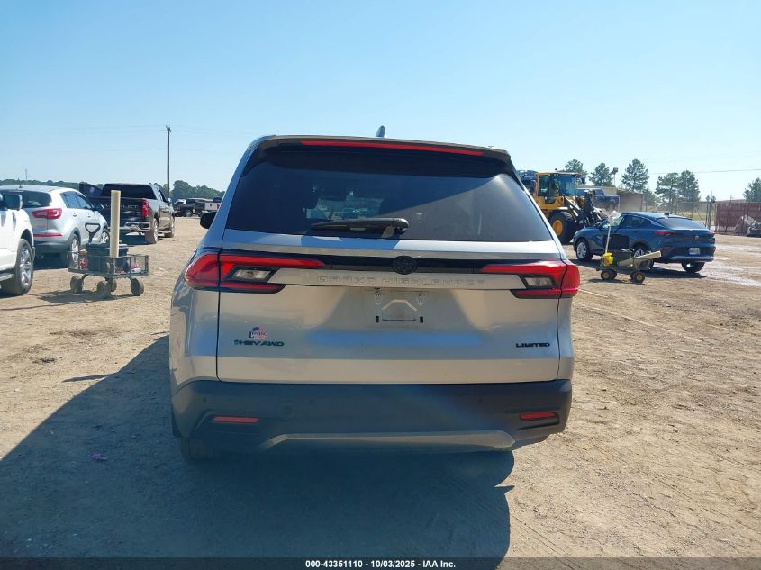 2024 Toyota Grand Highlander Hybrid Limited VIN: 5TDACAB54RS022278 Lot: 43351110