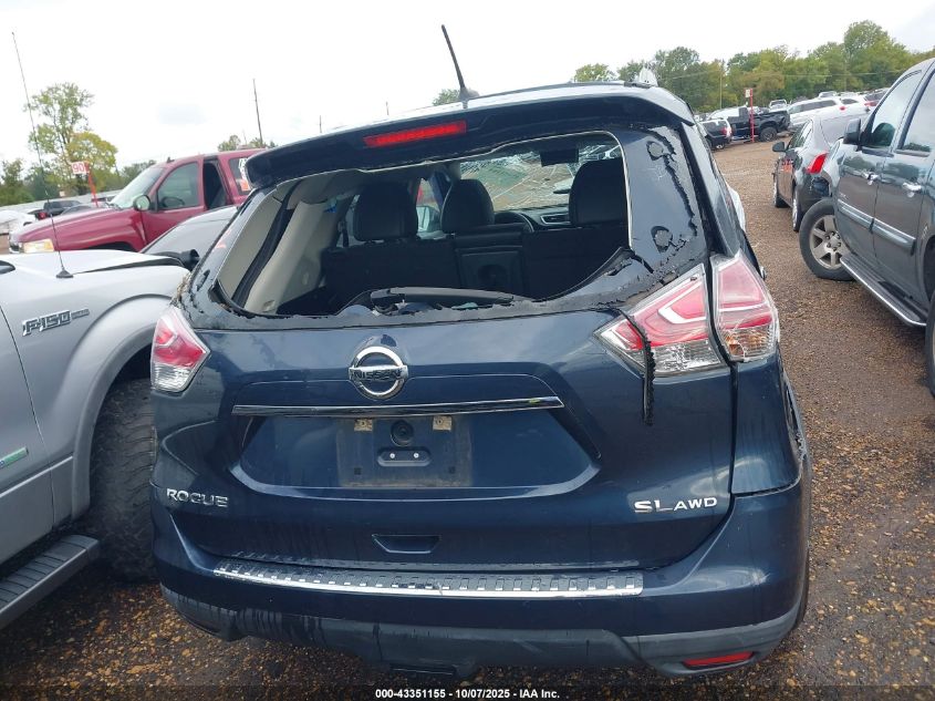 2016 Nissan Rogue Sl VIN: 5N1AT2MV2GC876960 Lot: 43351155