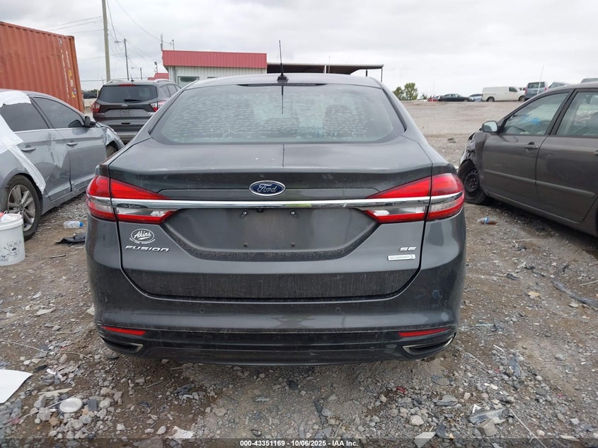 2017 Ford Fusion Se VIN: 3FA6P0H9XHR417197 Lot: 43351169