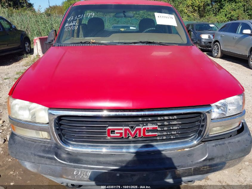 1999 GMC Sierra 1500 Sl VIN: 1GTEC14V6XE506390 Lot: 43351179