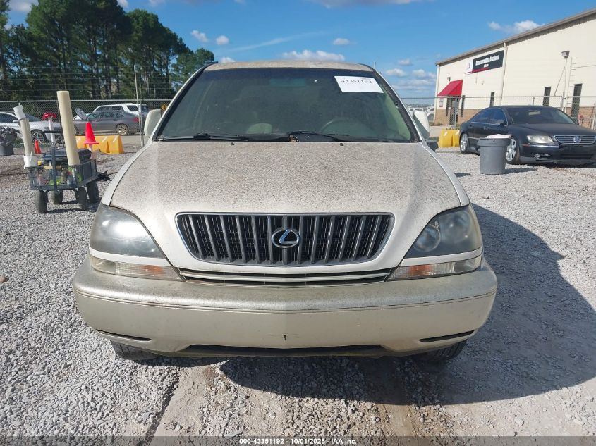 1999 Lexus Rx 300 VIN: JT6GF10U9X0027026 Lot: 43351192