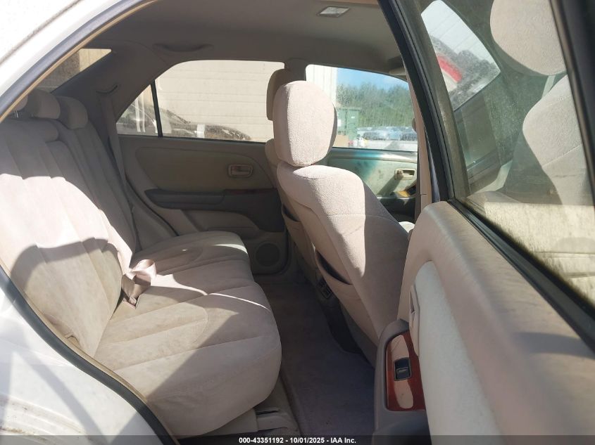 1999 Lexus Rx 300 VIN: JT6GF10U9X0027026 Lot: 43351192