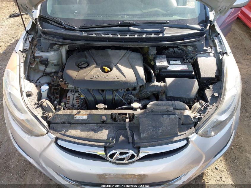 2012 Hyundai Elantra Gls VIN: 5NPDH4AE2CH068285 Lot: 43351209