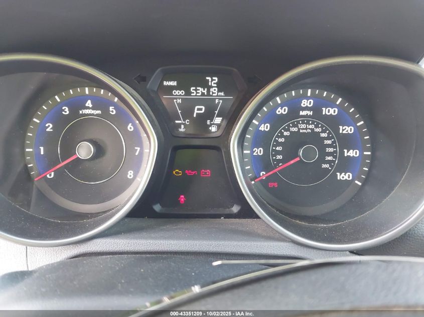 2012 Hyundai Elantra Gls VIN: 5NPDH4AE2CH068285 Lot: 43351209