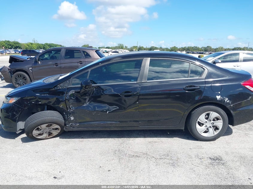 2013 HONDA CIVIC LX 2HGFB2F57DH533341