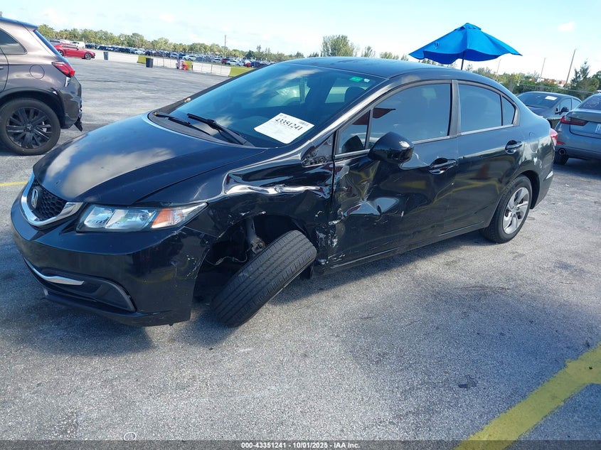 2013 HONDA CIVIC LX 2HGFB2F57DH533341