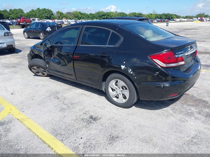 2013 HONDA CIVIC LX 2HGFB2F57DH533341