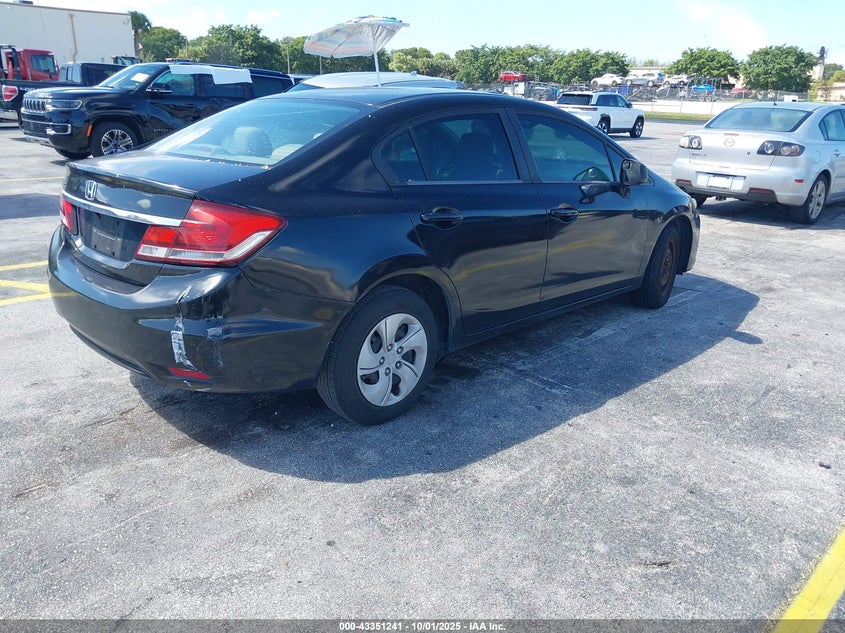 2013 HONDA CIVIC LX 2HGFB2F57DH533341