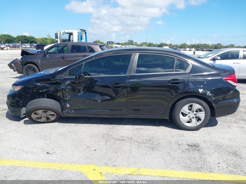 2013 HONDA CIVIC LX 2HGFB2F57DH533341