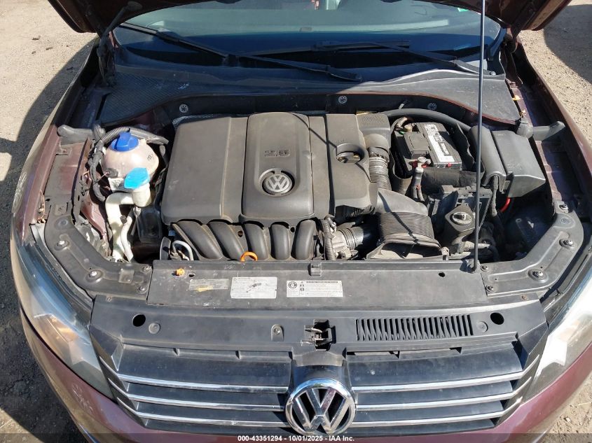 2013 Volkswagen Passat 2.5L Se VIN: 1VWBP7A38DC087430 Lot: 43351294