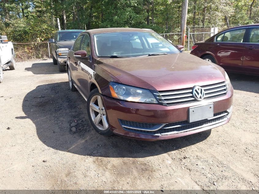 2013 Volkswagen Passat 2.5L Se VIN: 1VWBP7A38DC087430 Lot: 43351294