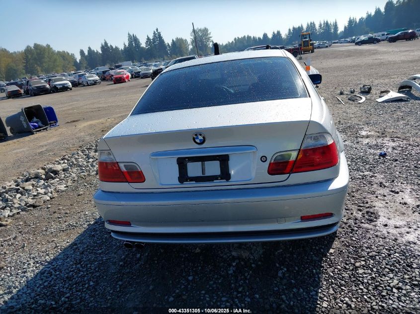 2001 BMW 330Ci VIN: WBABN53401JU36247 Lot: 43351305