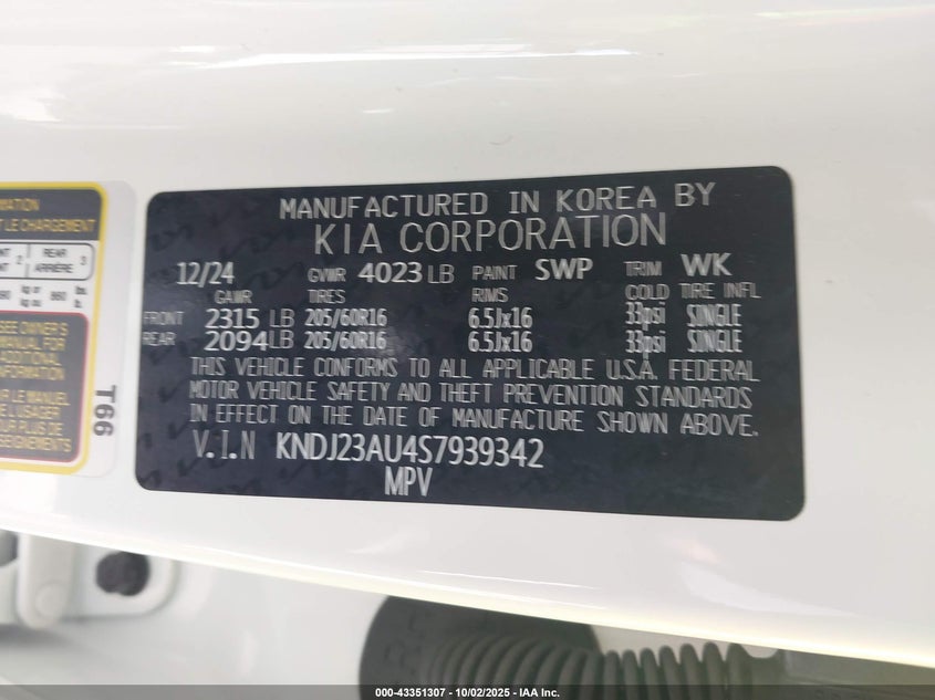 2025 KIA SOUL LX - KNDJ23AU4S7939342